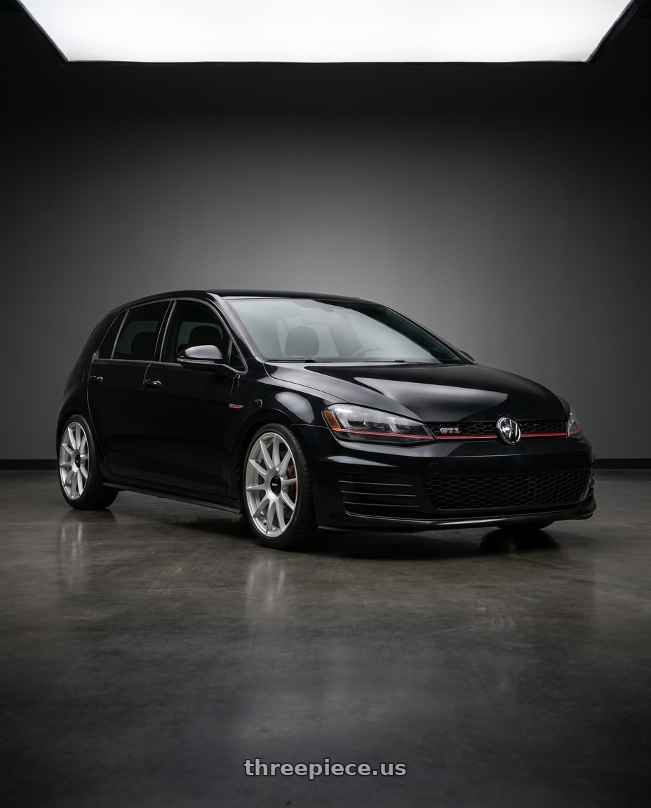 2017 Vw gti with Rotiform DTM 5x108 / 5x112 18x8.5 +45 Silver wheels