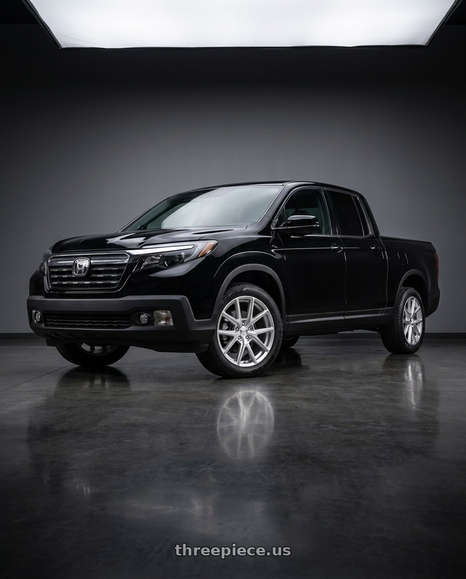 2021 Honda Ridgeline Sport with American Racing AR943 5X120 18X8 +35 HYPER SILVER wheels