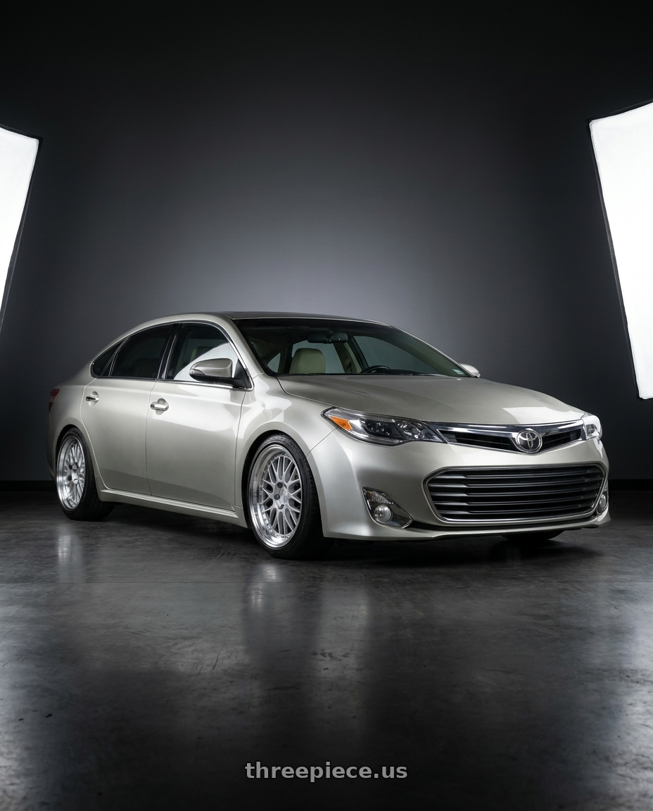 2013 toyota avalon with Aodhan AH02 5x114.3 18x8.5+35 Silver w/ Machined Lip wheels