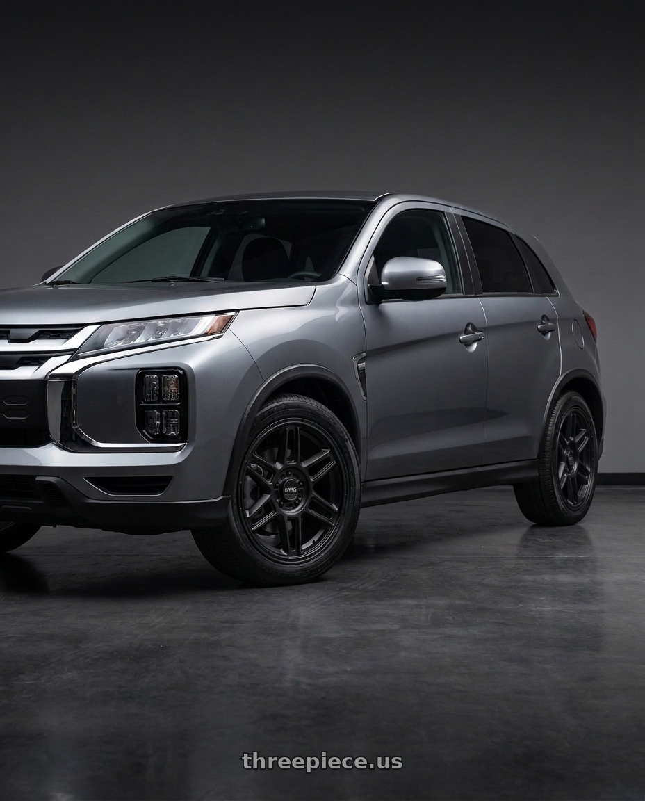 2025 mitsubishi outlander sport le with KMC KM716 NOMAD 5X114.3 18X8 +38 SATIN BLACK wheels