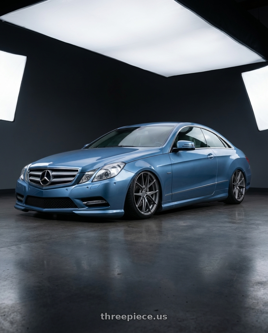 2014 Mercedes-Benz E-Class Coupe C207 with Niche 1PC M116 MISANO 5X112 20X10 +40 MATTE GUN METAL wheels