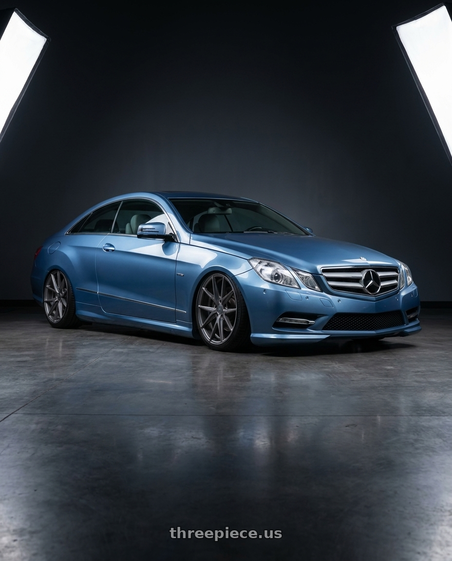 2014 Mercedes-Benz E-Class Coupe C207 with Niche 1PC M116 MISANO 5X112 19X8.5 +42 MATTE GUN METAL wheels