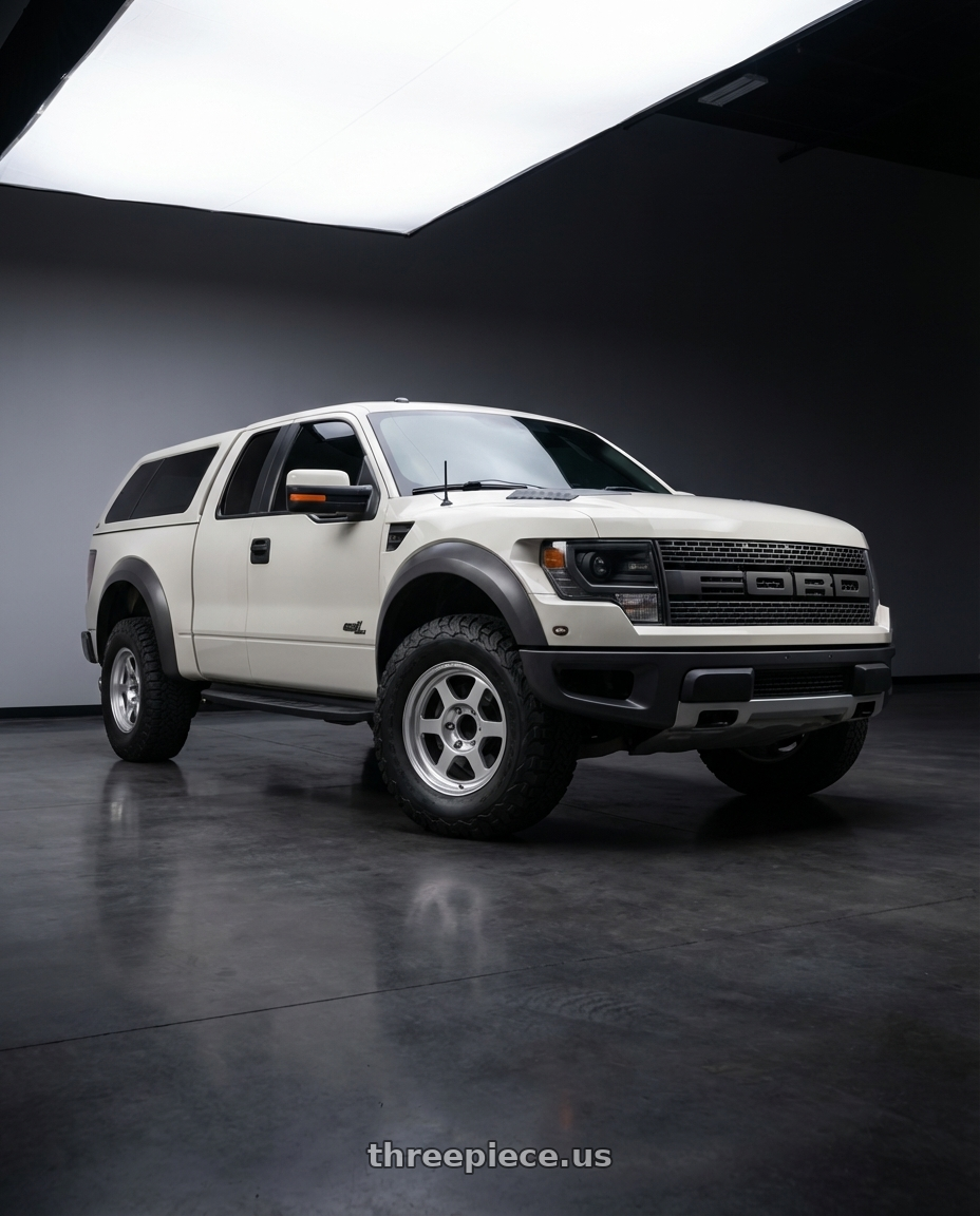2013 Ford SVT Raptor SuperCab with Volk Racing TE37XT M-SPEC 6x139.7 17x8.5 -10 DIAMOND SILVER wheels