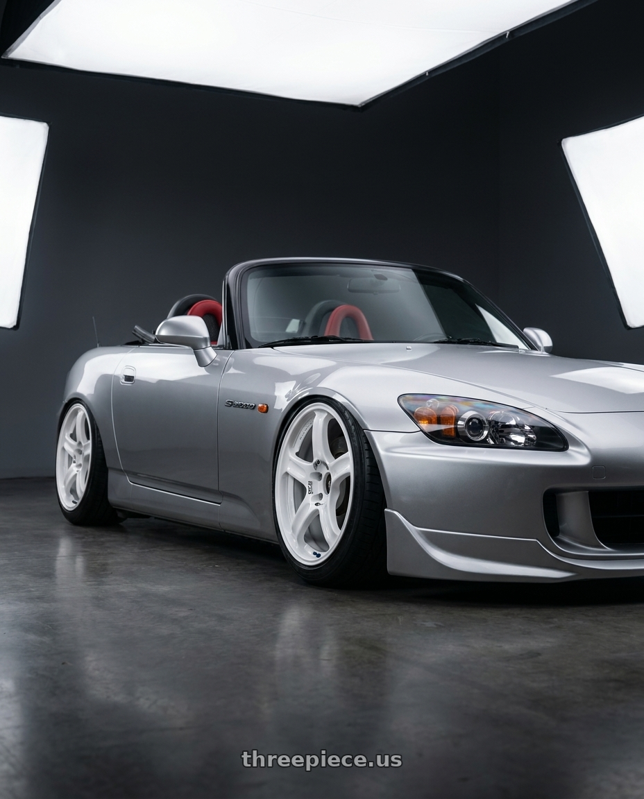 2009 Honda S2000 with Advan RCIII 5x114.3 17x8+38 White wheels