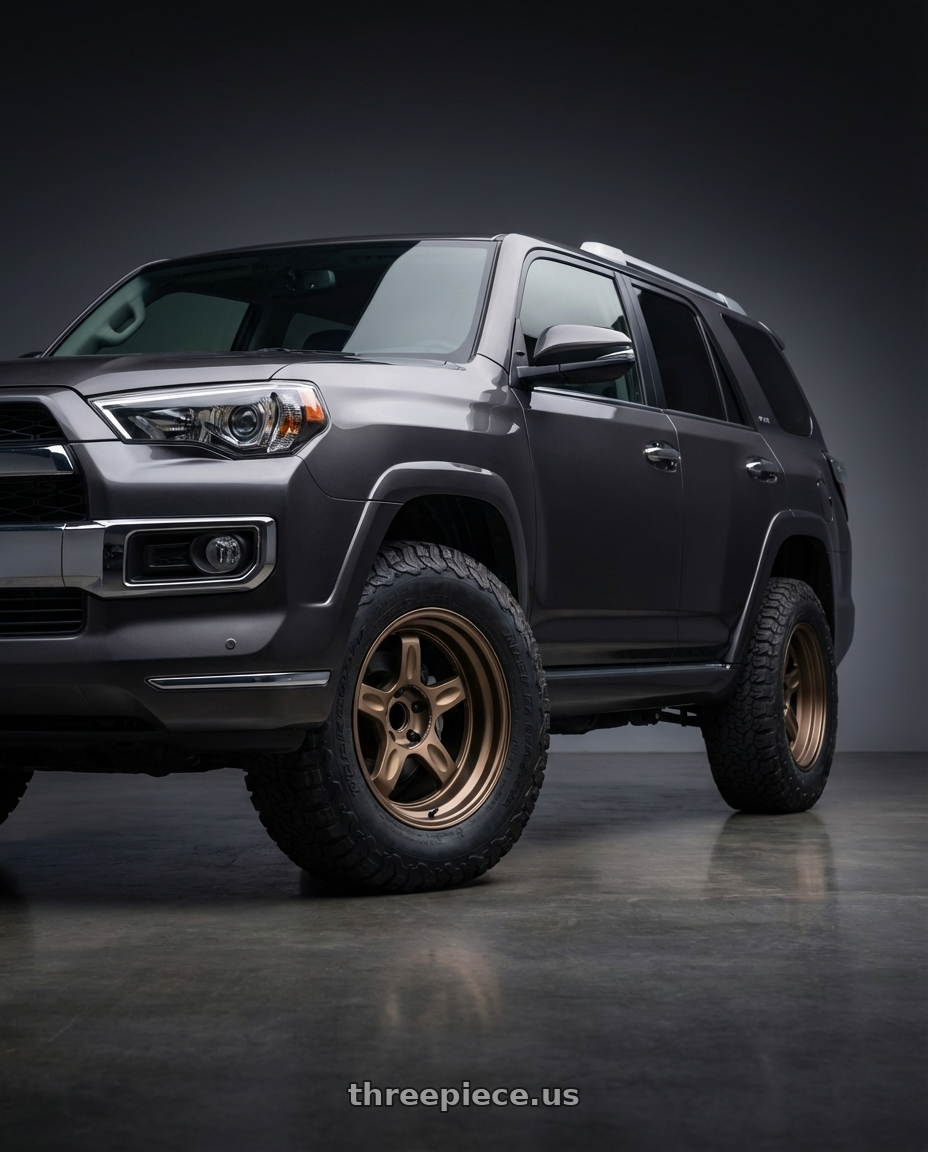 2016 4runner limited with Volk Racing 21C 5x112 18x10.5 +30 BRONZE wheels