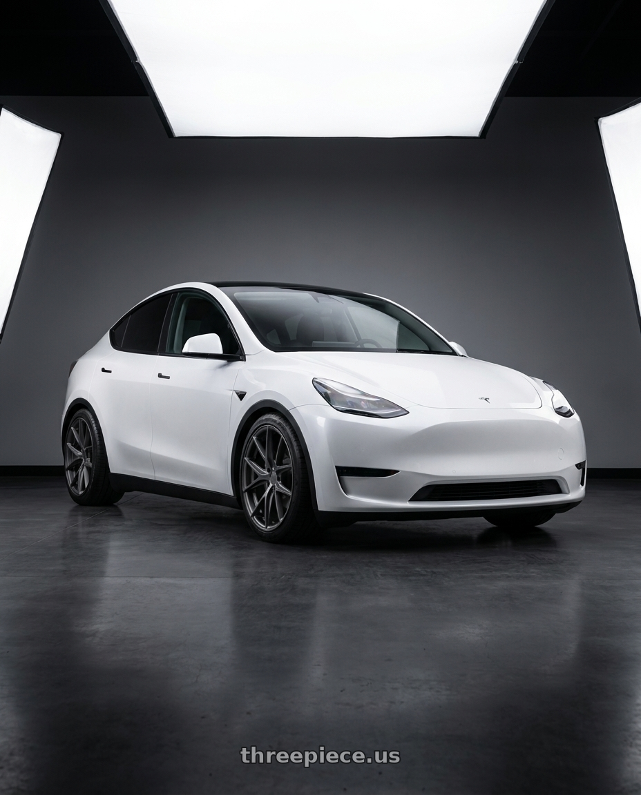 2024 Tesla Model Y with Niche 1PC M116 MISANO 5X114.3 20X10 +40 MATTE GUN METAL wheels
