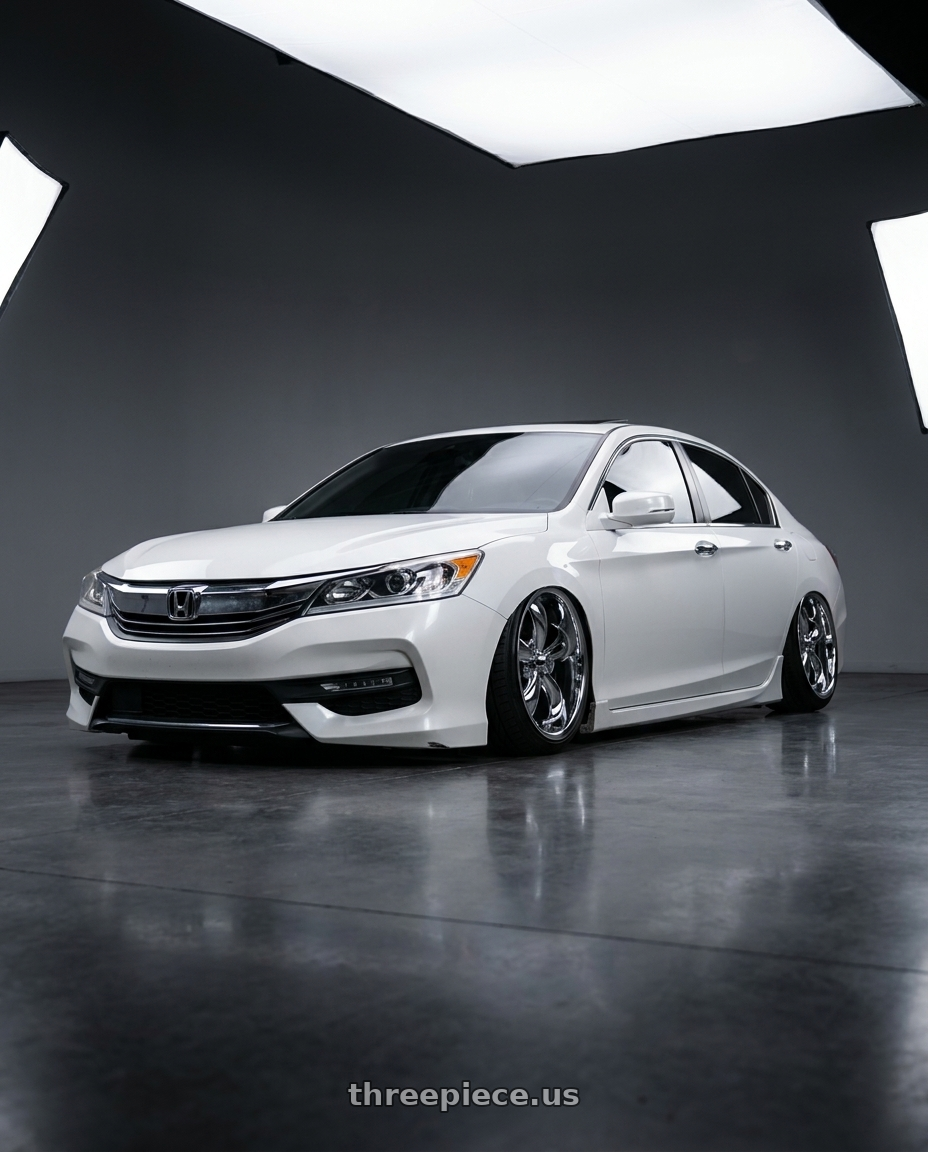 2016 honda accord exl v6 with Vision American-Muscle 142 Legend 5x114.3 20x8.5+32 Chrome wheels