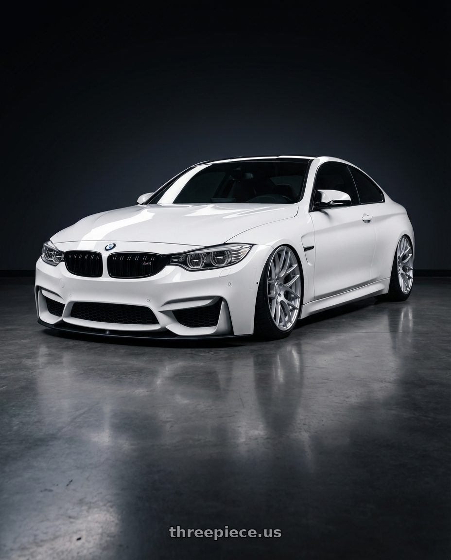 2018 BMW M4 F82 with Avant Garde Wheels M359 5X120 19x10 +25 Hyper Silver wheels