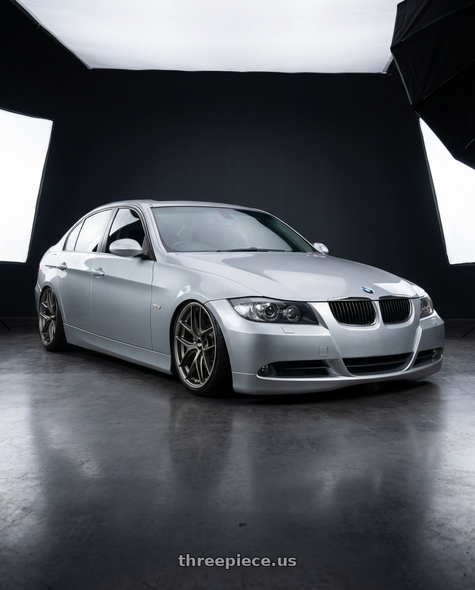 2012 BMW 3 Series E92 with BBS CC-R 5x120 19x9.0+26 Satin Platinum wheels