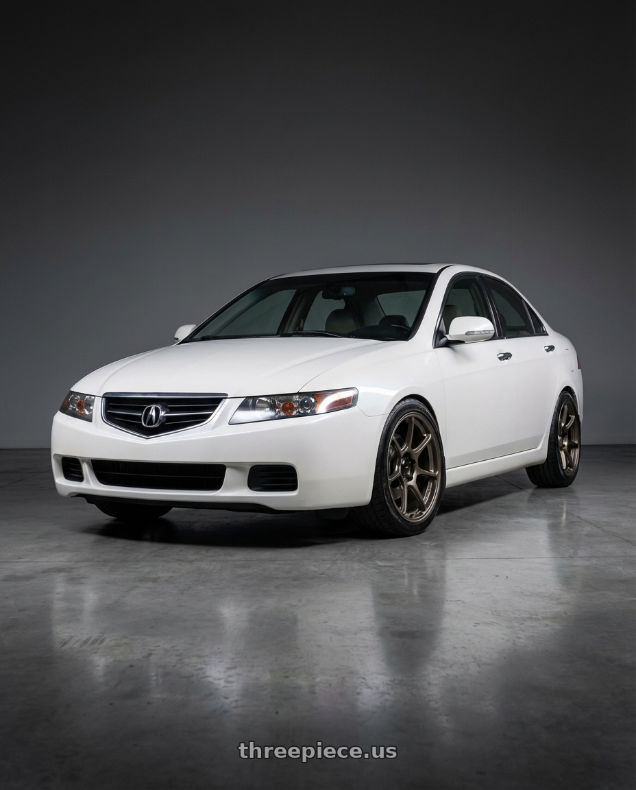 2005 Acura tsx with Konig Ultragram 5X114.3 17x9+40 Carbon Bronze Metallic Knurled Bead wheels
