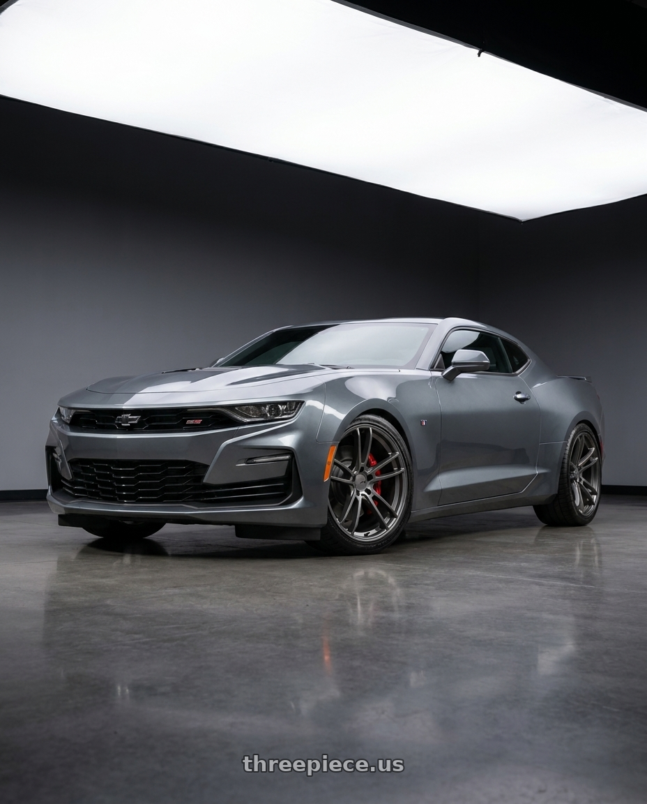 2021 Chevrolet Camaro SS with American Racing AR941 MACH FIVE 5X120 20X10 +22 GRAPHITE wheels