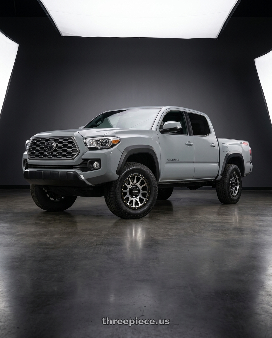 2021 Toyota Tacoma TRD Sport with Method Race Wheels 305MB NV 6x139.7 17x8.5 +0 MACHINED - MATTE BLACK LIP wheels
