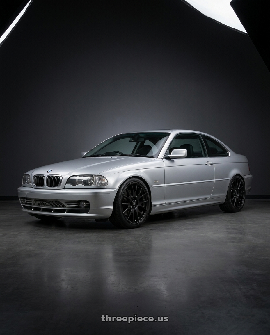 2004 Bmw 330Ci E46 with Motegi MR118 MS7 5X120 18X8 +32 MATTE BLACK wheels