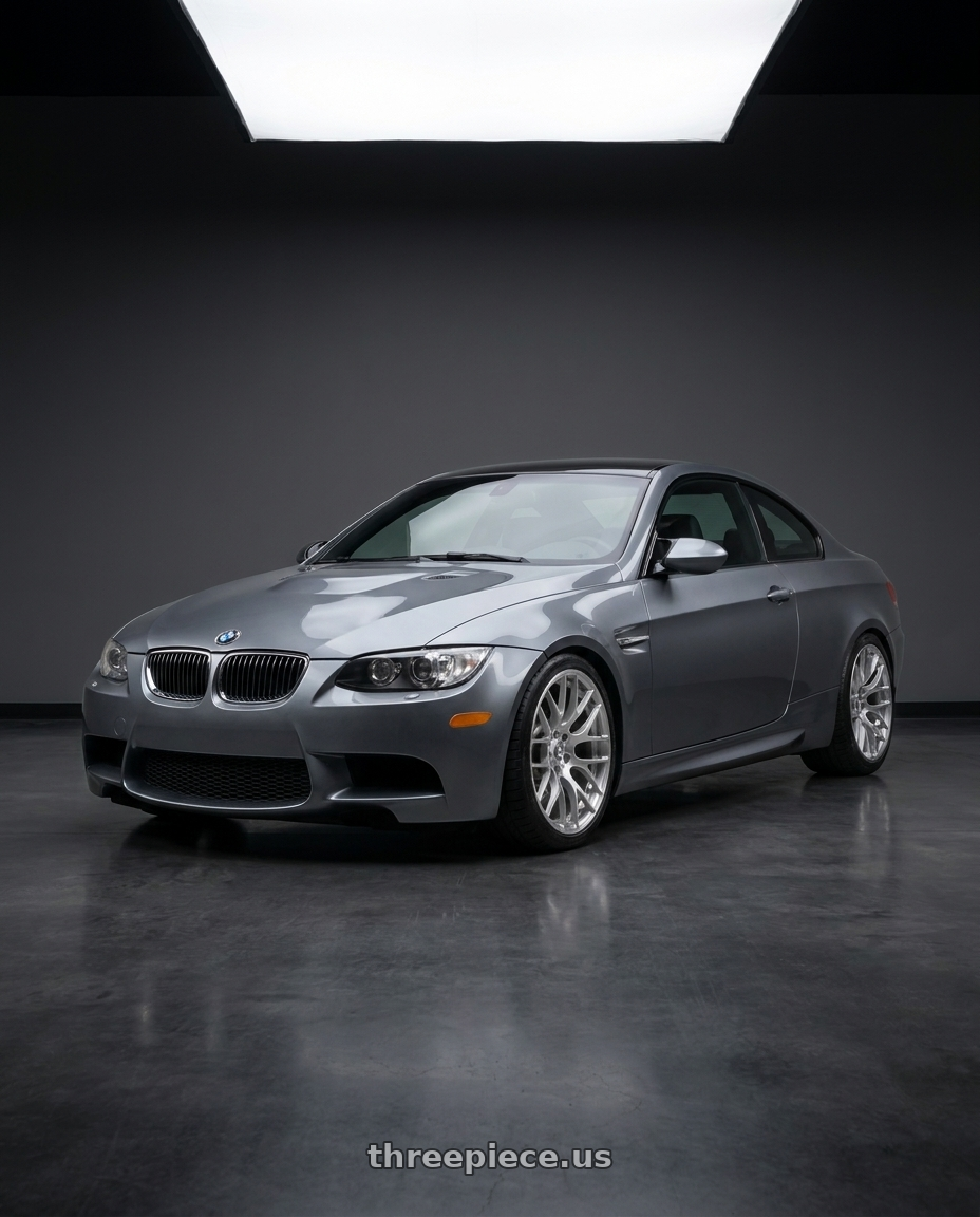 2013 Bmw M3 with MRR FS1 5x120 18x8.5  +35 Brushed Clear wheels