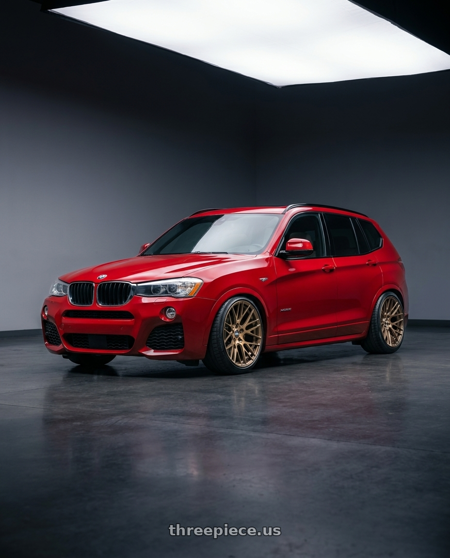 2017 x3 Msport with ESR Wheels FORGETECH SERIES RF11 5x120 18x10.5 +22 Brushed Clear Bronze wheels