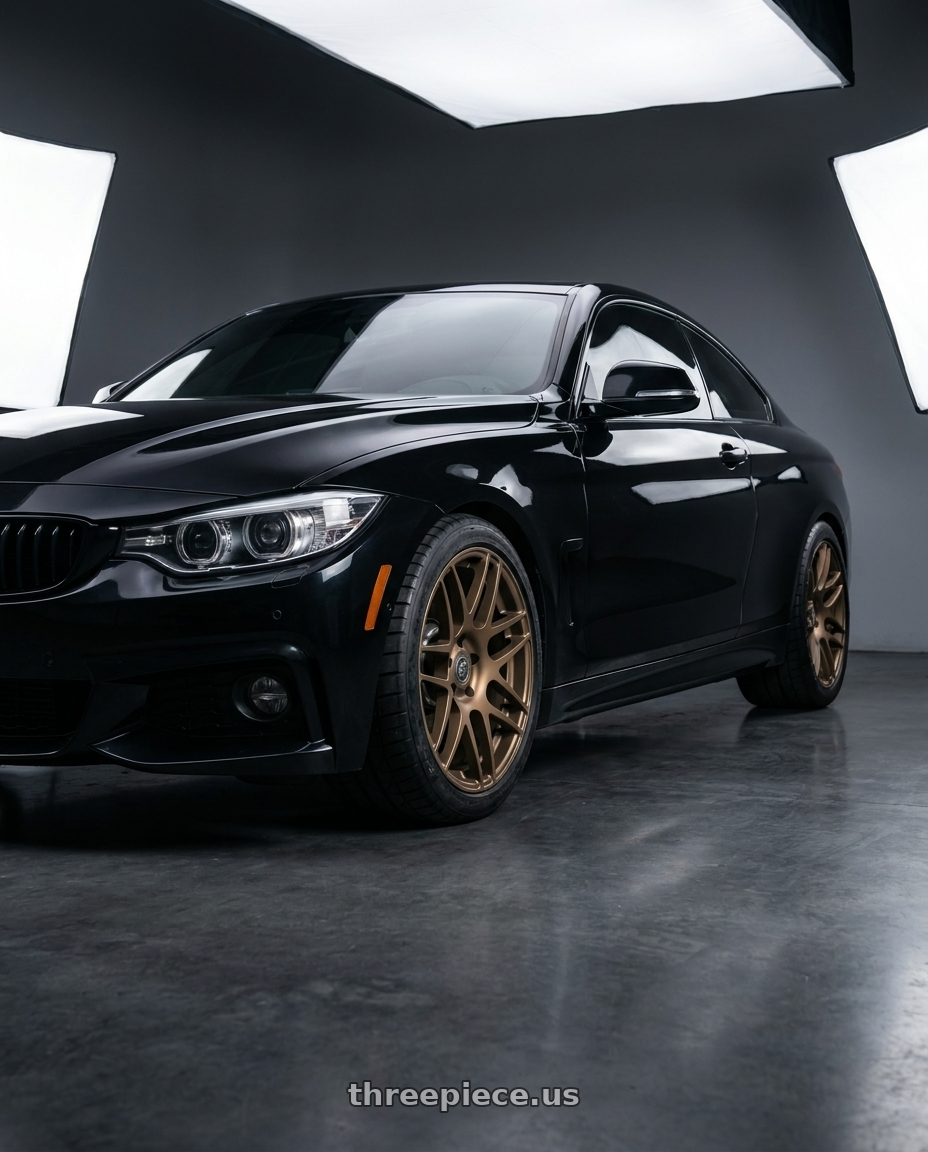 2017 bmw 440i with Forgestar F14C 5x120 18x8.5 +25 Satin Bronze wheels