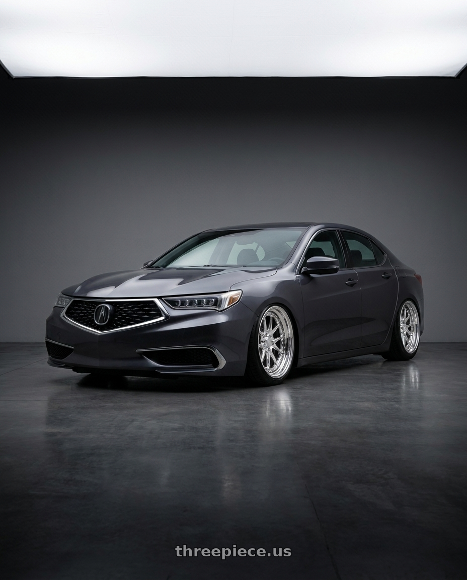 2020 Acura tlx v6 sh awd with CCW CZ05 4x100 16x7 +60 Polished wheels