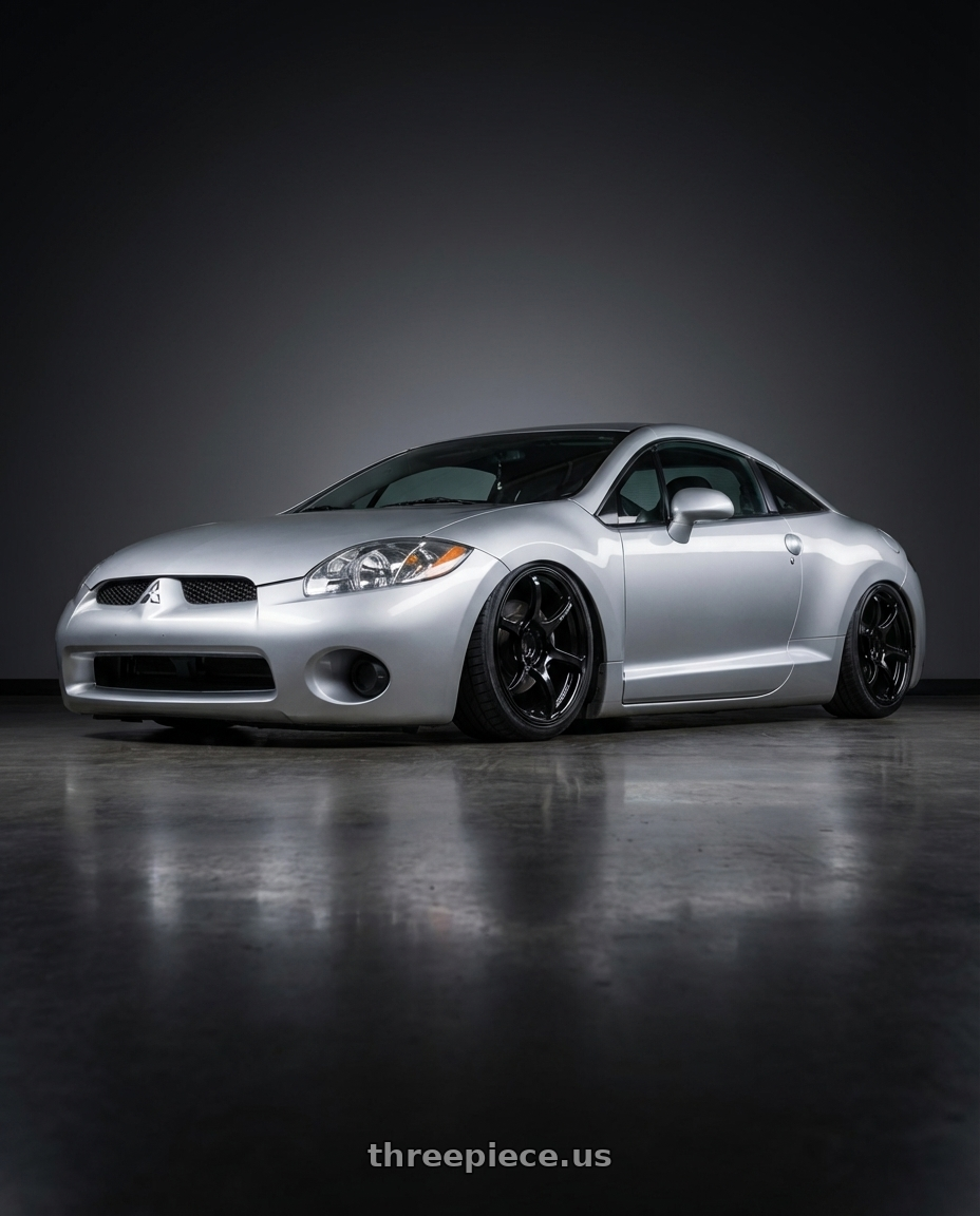 2010 Mitsubishi Eclipse with Advan RGIII 5x114.3 19x9.5+45 Gloss Black wheels