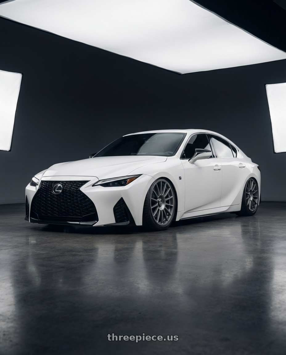 2018 Lexus IS 350 F Sport with fifteen52 PODIUM 5x114.3 / 5x120 19x8.5 +35 FROSTED GRAPHITE (SATIN GREY) wheels