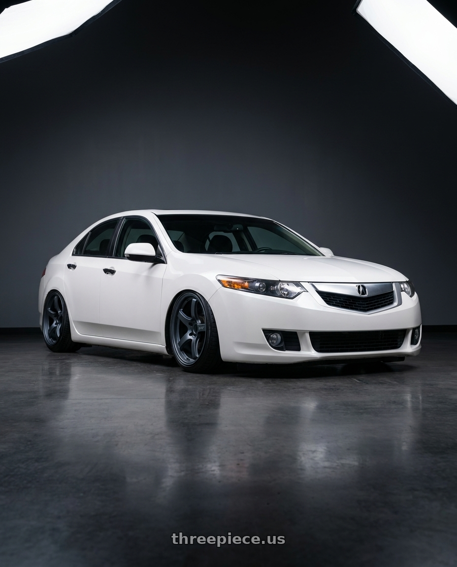2013 Acura TSX with Gram Lights 57CR 5x114.3 18x9.5+12 Gunblue II wheels