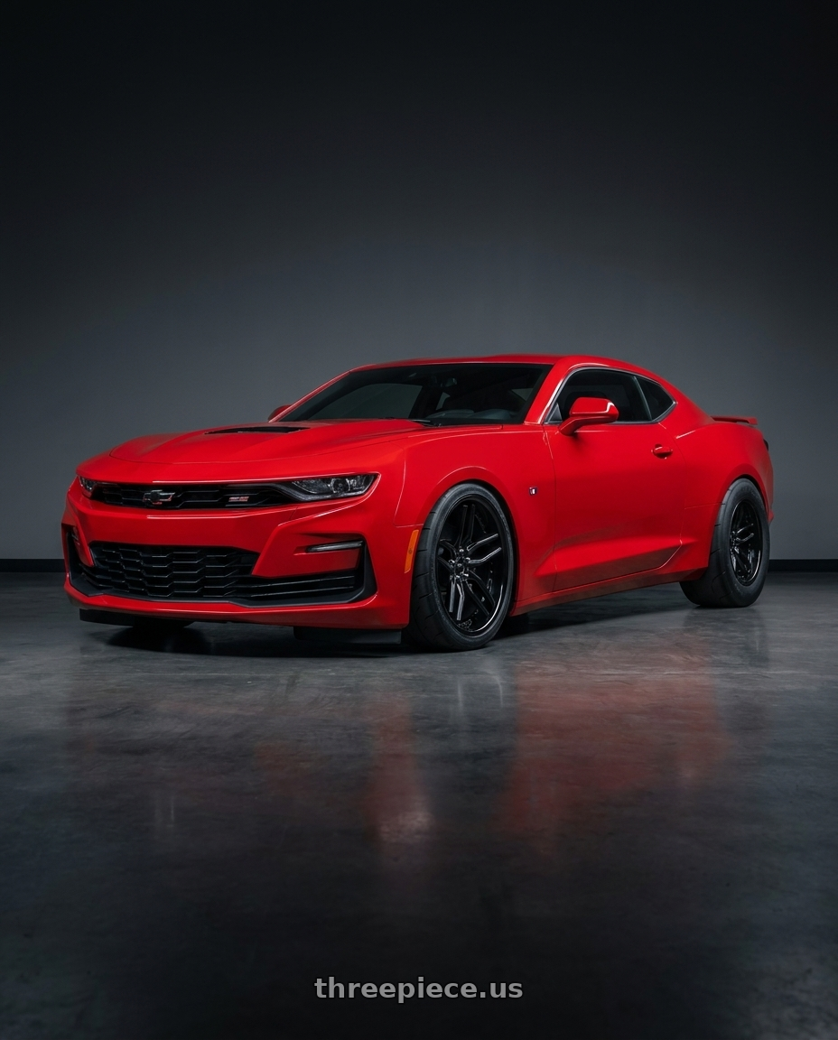 2023 Chevrolet Camaro SS with Niche 1PC M194 METHOS 5X120 20X10.5 +35 GLOSS BLACK MATTE BLACK wheels