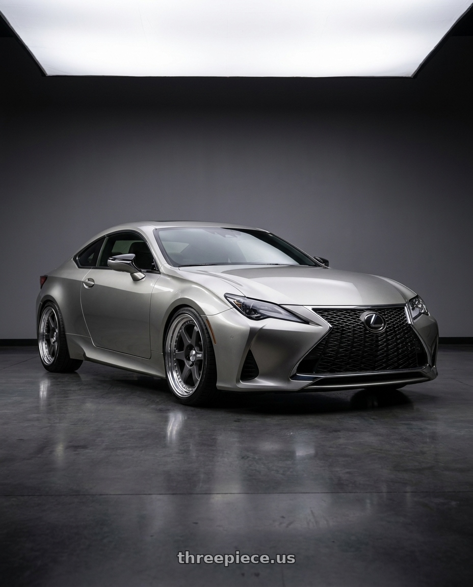 2020 lexus rc300 with Work Meister L1 3P 5x114.3 19x9+44 A Disk Matte Gunmetal wheels