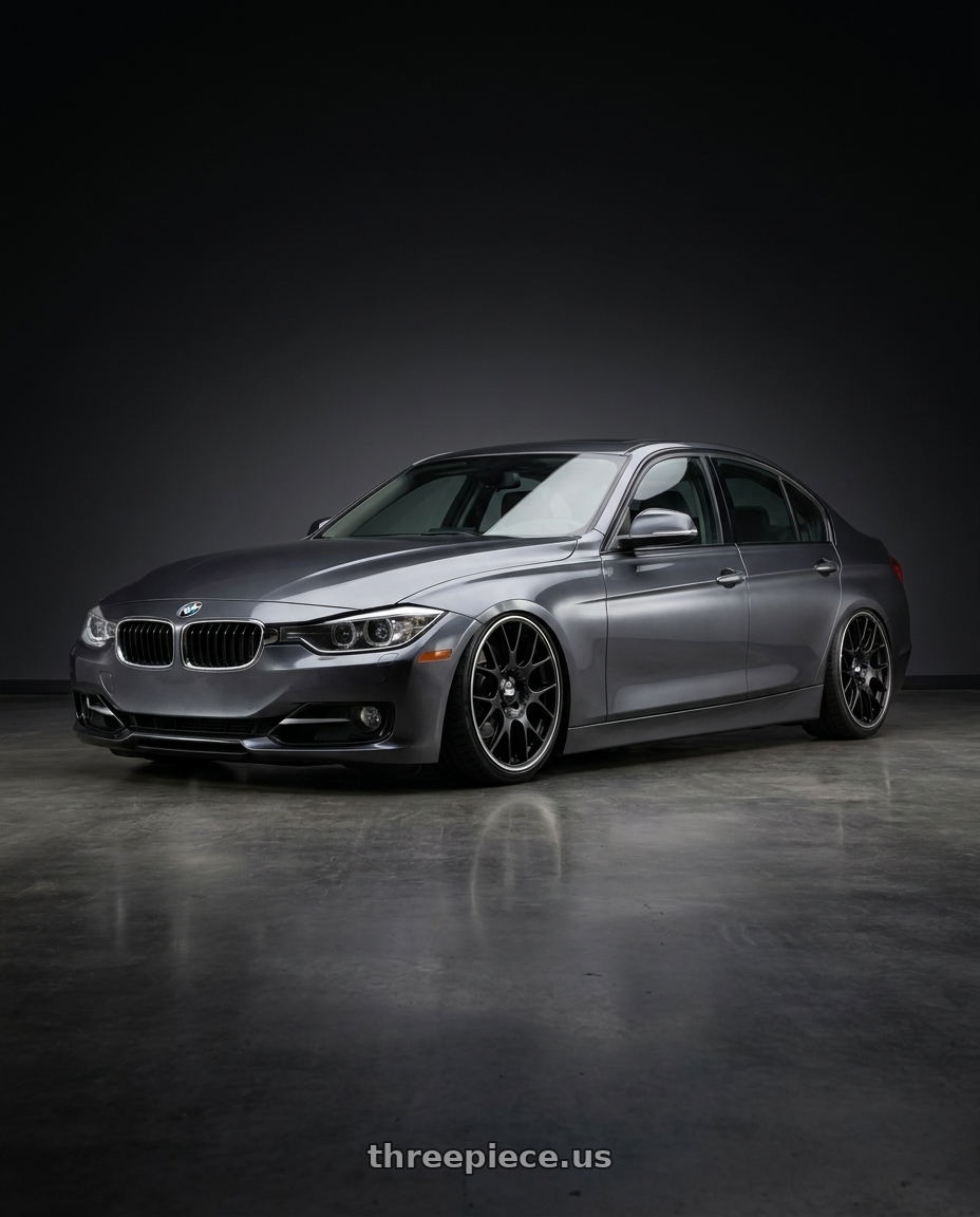 2012 Bmw f30 with BBS CH-R 5x120 20x9 +24 Satin Black Polished Rim Protector wheels