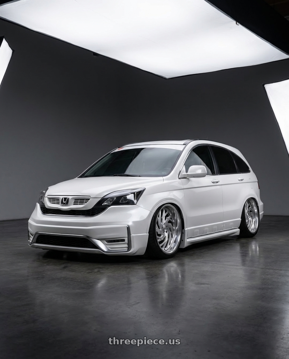 2009 HONDA CRV 3 with Asanti Forged AF864 5X127 26X9 -2 BRUSHED wheels