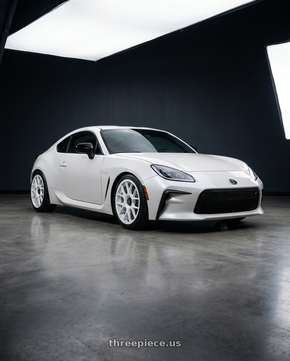 2016 Scion FR-S with fifteen52 APEX 5x100 / 5x112 17x7.5 +35 RALLY WHITE (GLOSS WHITE) wheels