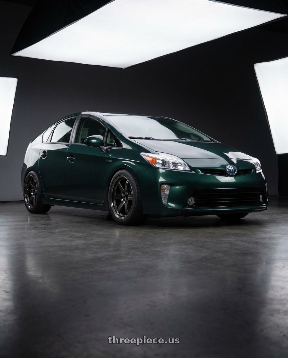 2011 Prius bruh with Volk Racing TE37SL 5x114.3 19x10.5+12 Pressed Double Black wheels