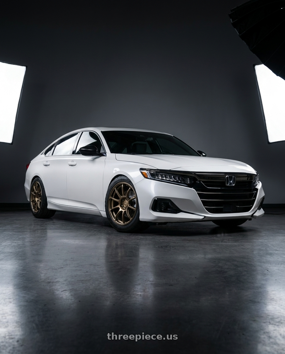 2021 honda accord with Advan Racing RZII 5x114.3 18x8.0 +44 RACING BRONZE wheels