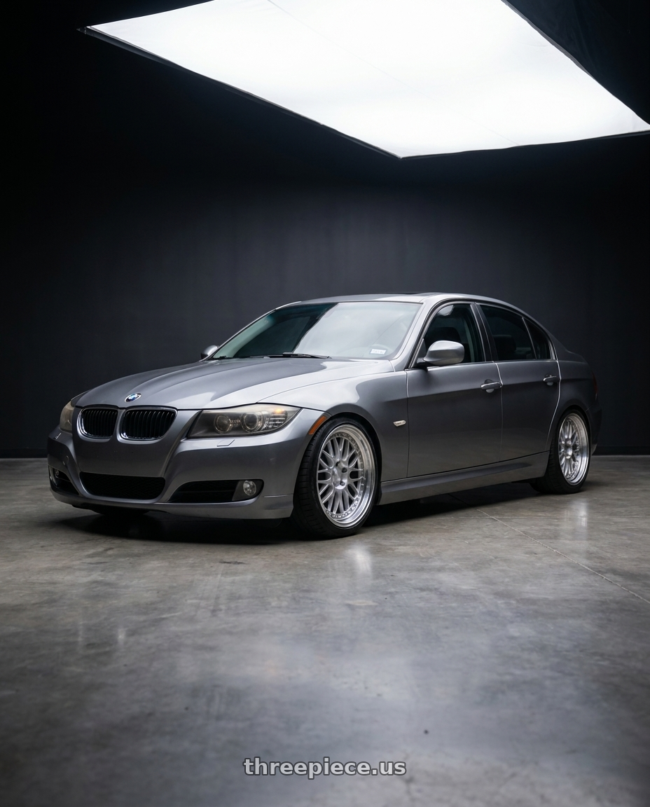 2011 bmw 328xi with ESR Wheels SR SERIES SR01 5x120 18x9.5 +35 Hyper Silver wheels
