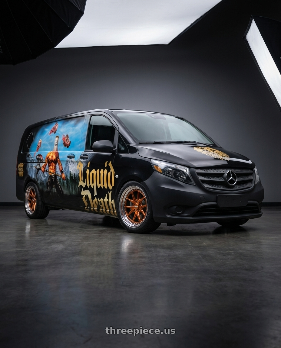 2024 Mercedes Benz Metris with CCW CZ05 4x100 16x7 +62 Polished wheels