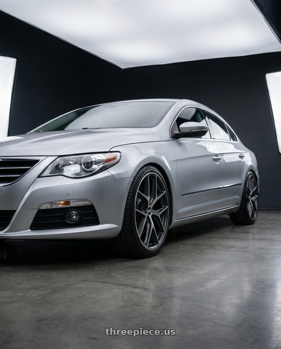 2015 Volkswagen CC with BBS CC-R 5x112 19x9.0+42 Graphite w/ Diamond Cut Face wheels