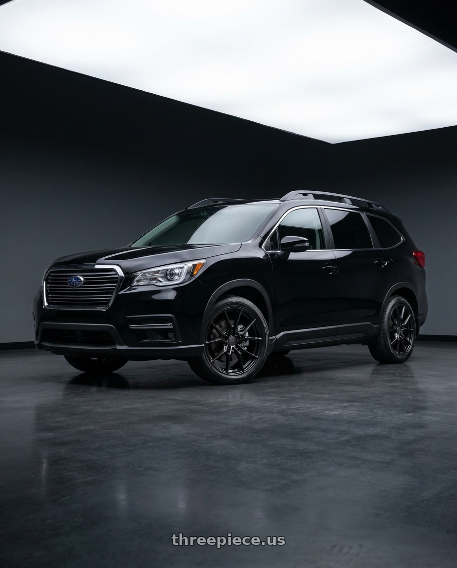 2025 Subaru Ascent Black with TSW NEPTUNE 5X114.3 20X8.5 +40 SEMI GLOSS BLACK wheels