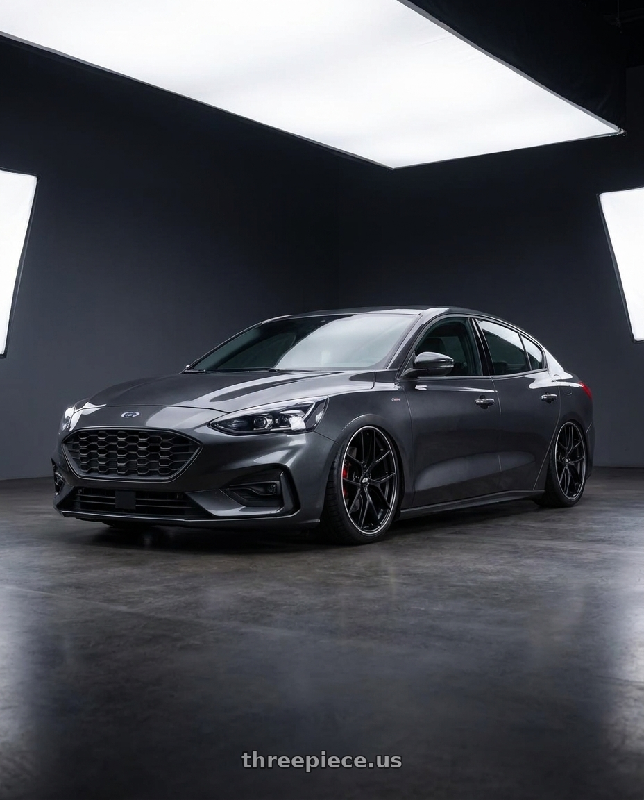 2022 Ford Focus  with BBS CI-R 5x114.3 19x8.5 +43 Satin Black Polished Rim Protector wheels