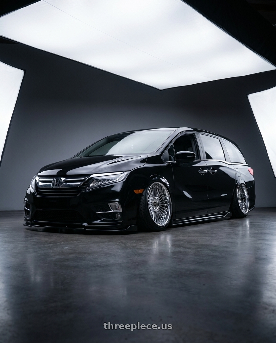 2018 Honda Odyssey Elite Black with Work Emitz wheels