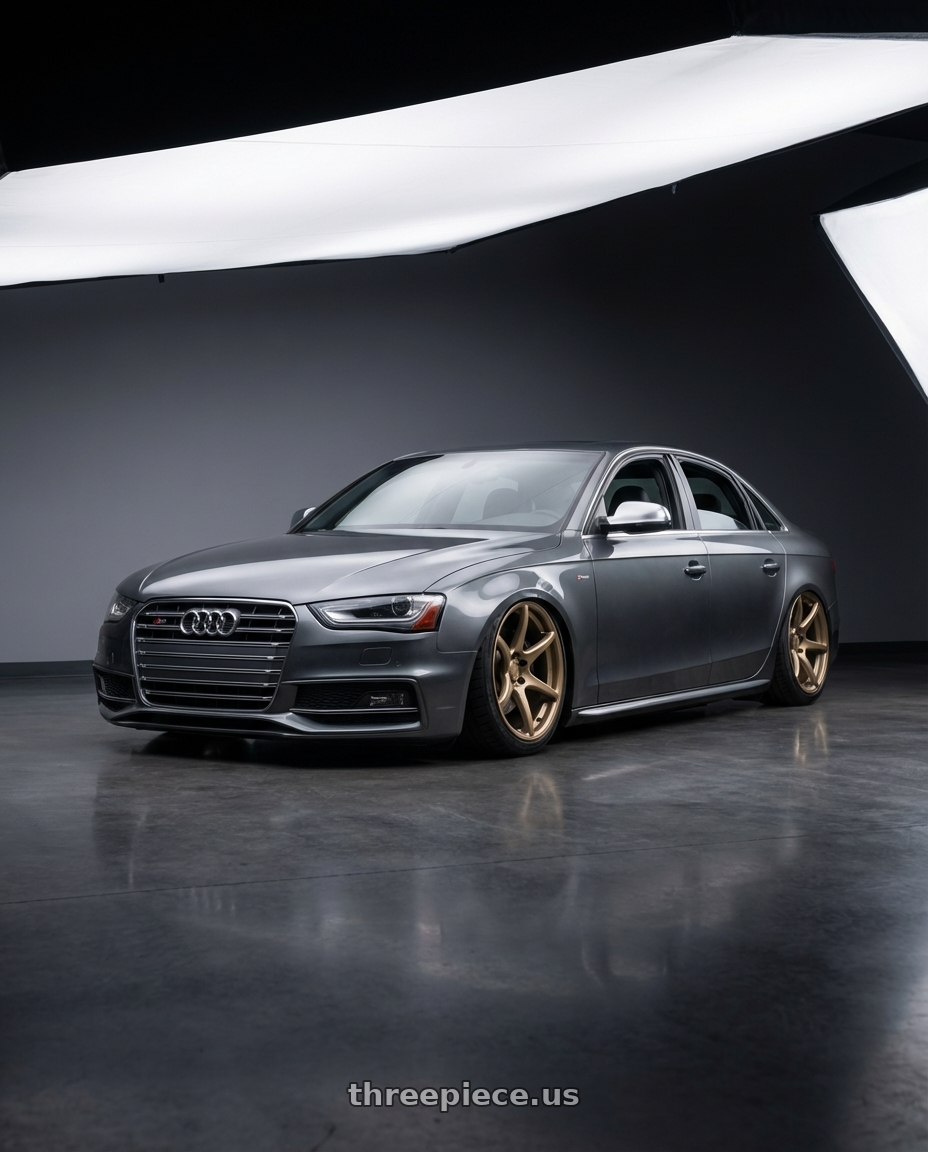 2015 Audi S4 B8.5 with Kansei K11B Tandem 5X112 19x9.5 22 Bronze wheels