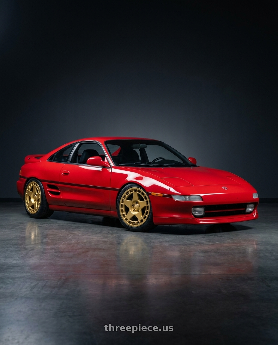 1991 toyota mr2 with fifteen52 TURBOMAC 5x114.3 18x8.5 +30 GOLD (GLOSS GOLD) wheels
