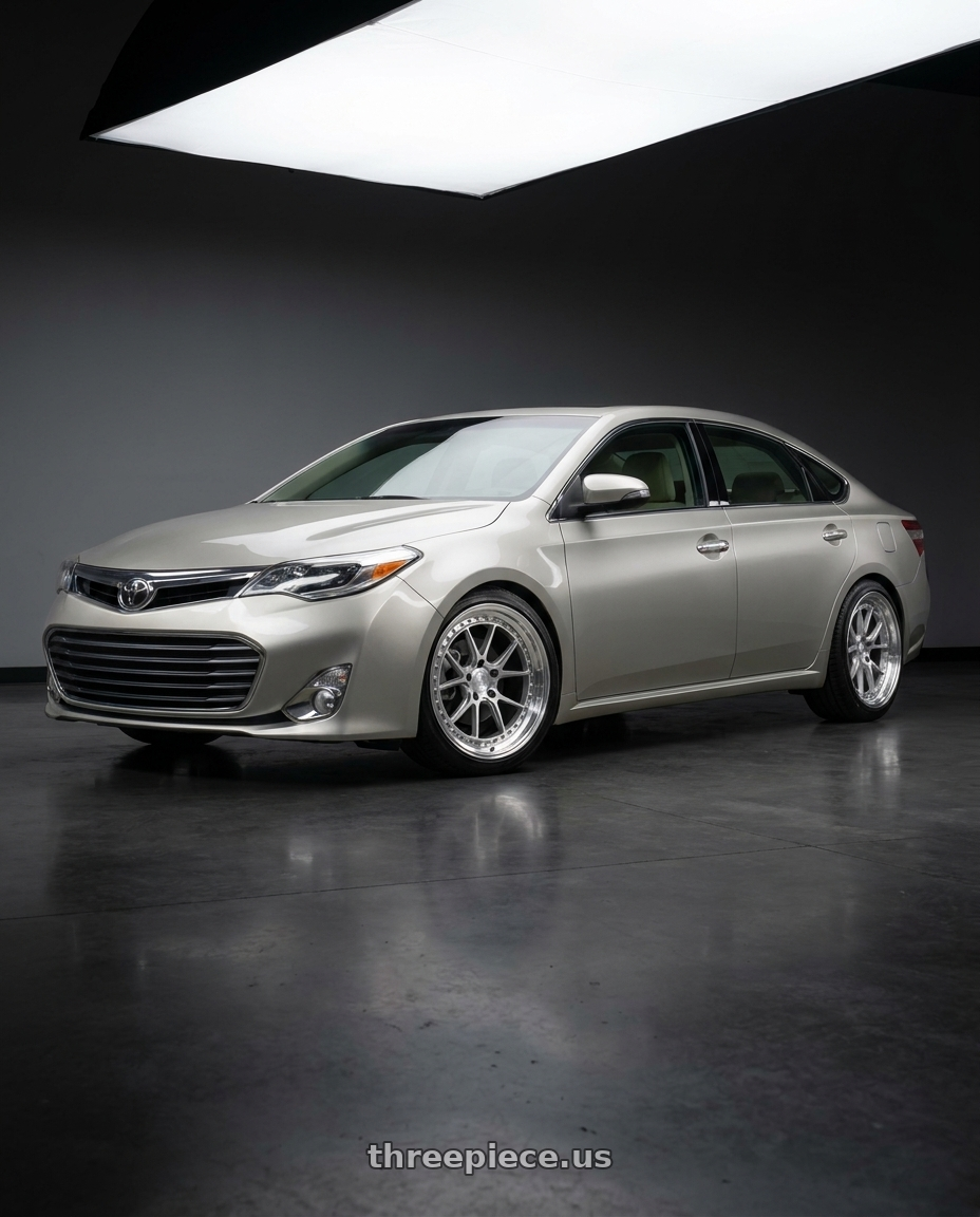 2013 toyota avalon with Aodhan DS08 5x114.3 18x8.5+35 Silver w/Machined Face wheels