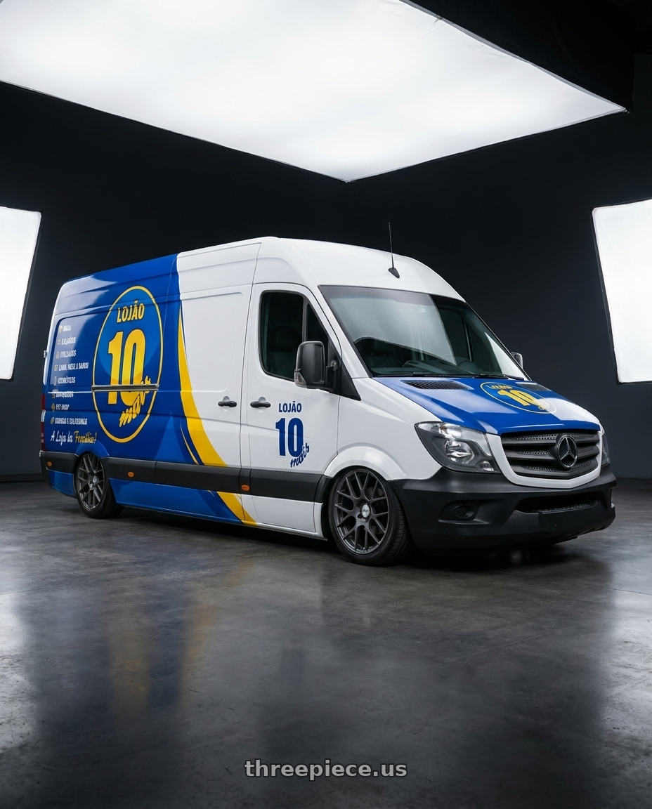 MERCEDES-BENZ SPRINTER 313 CDI STREET F  2018 - adesivada with TSW NURBURGRING 5X114.3 17X7.5 +45 MATTE GUNMETAL wheels