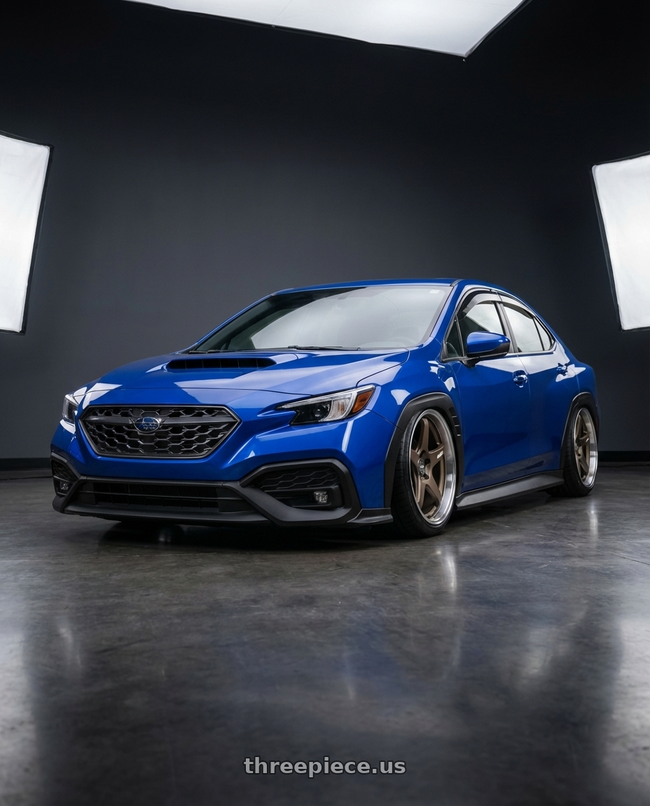 2024 Subaru WRX with ESR Wheels APEX SERIES AP5 5x114.3 19x9.5 +35 Matte Bronze wheels