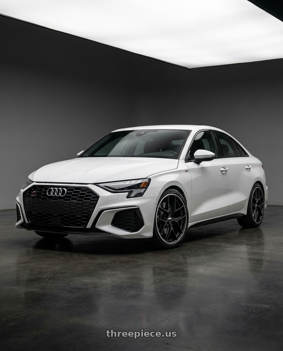 2024 Audi S3 8Y with BBS CC-R 5x112 19x8.0+27 Satin Black wheels