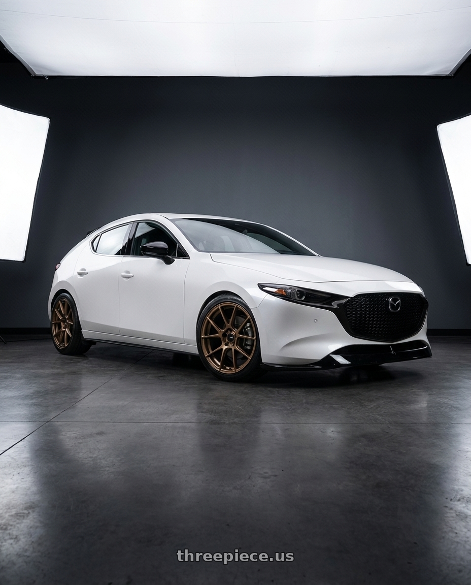 2024 Mazda Mazda3 Sport GT with Enkei TS-V 5x114.3 18x8.5+38 Bronze wheels