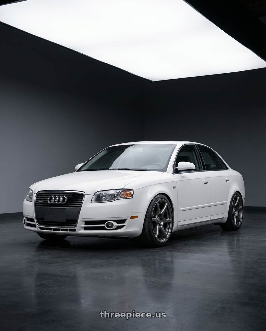 2010 Audi A4 B7 with Kansei K11G Tandem 5X112 18x8.5 35 Gunmetal wheels