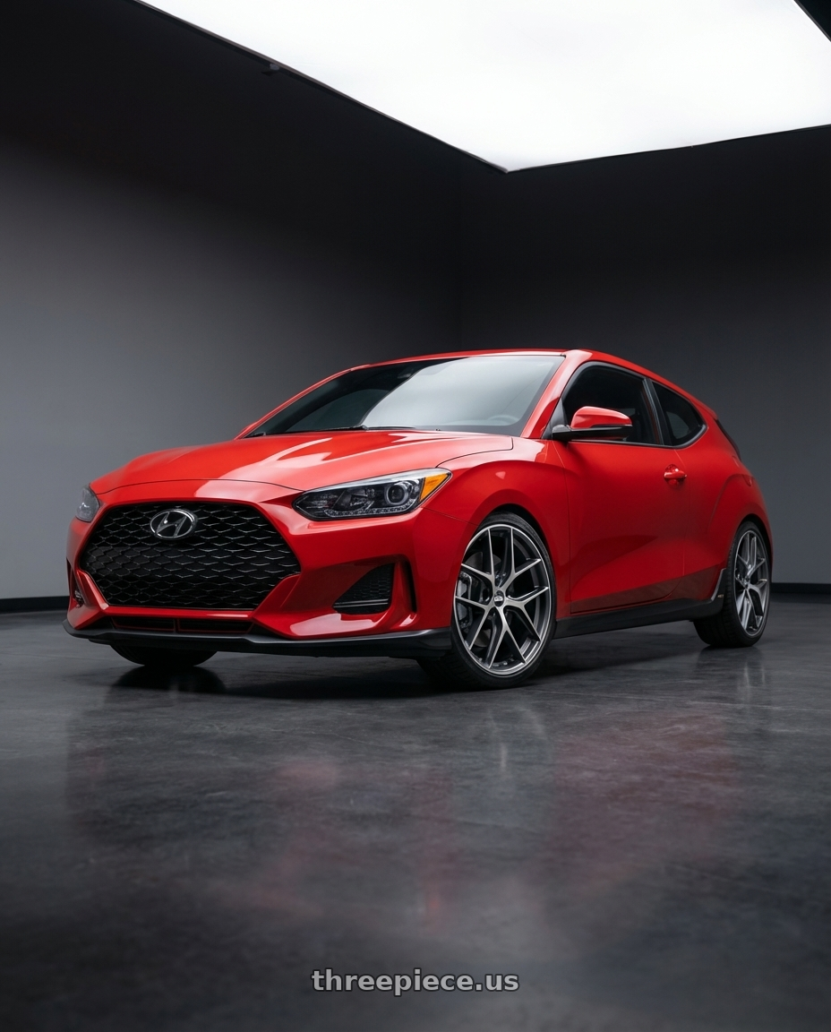 2022 Hyundai Veloster N with BBS CC-R 5x114.3 19x8.5+30 Graphite w/ Diamond Cut Face wheels