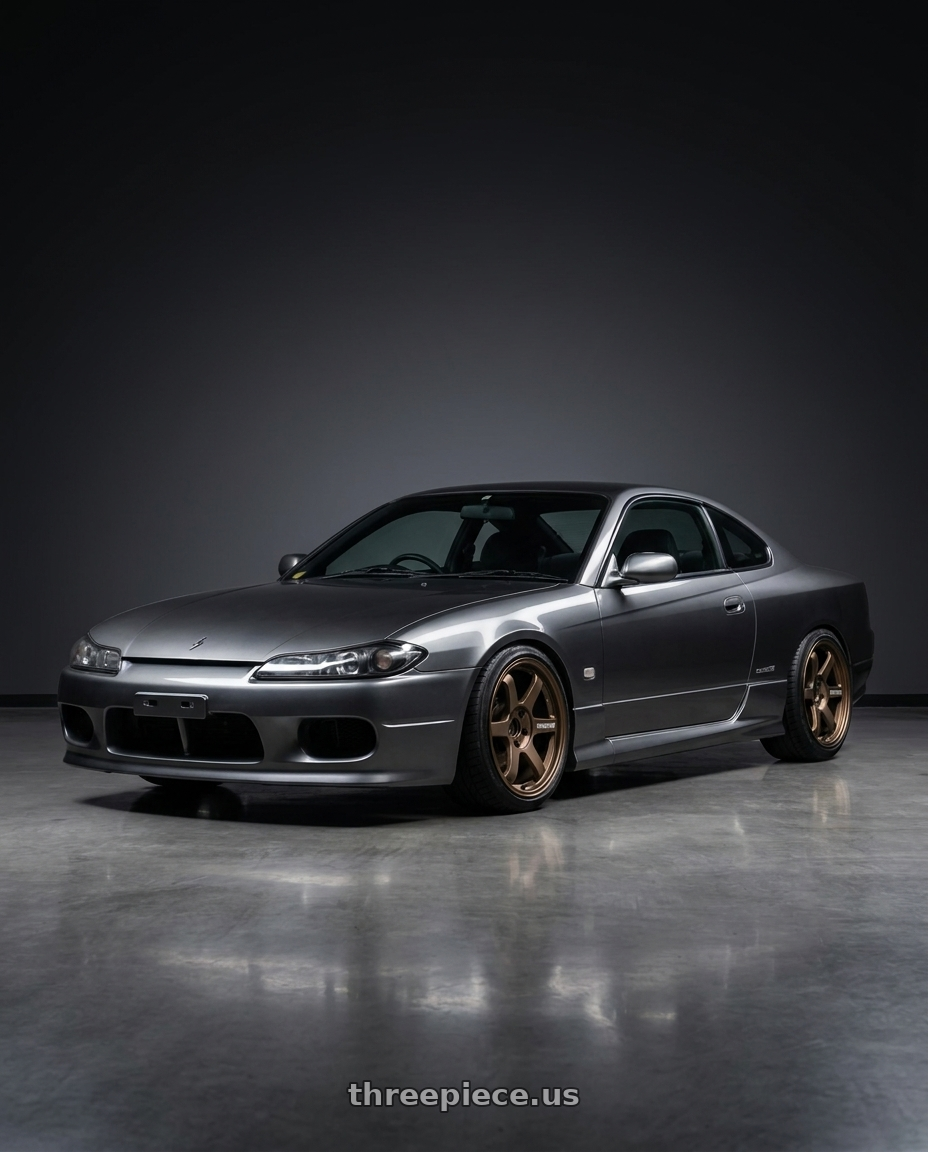 2002 Nissan S15 with Volk Racing TE37 Progressive Model 6x139.7 18x9+0 Large PCD wheels