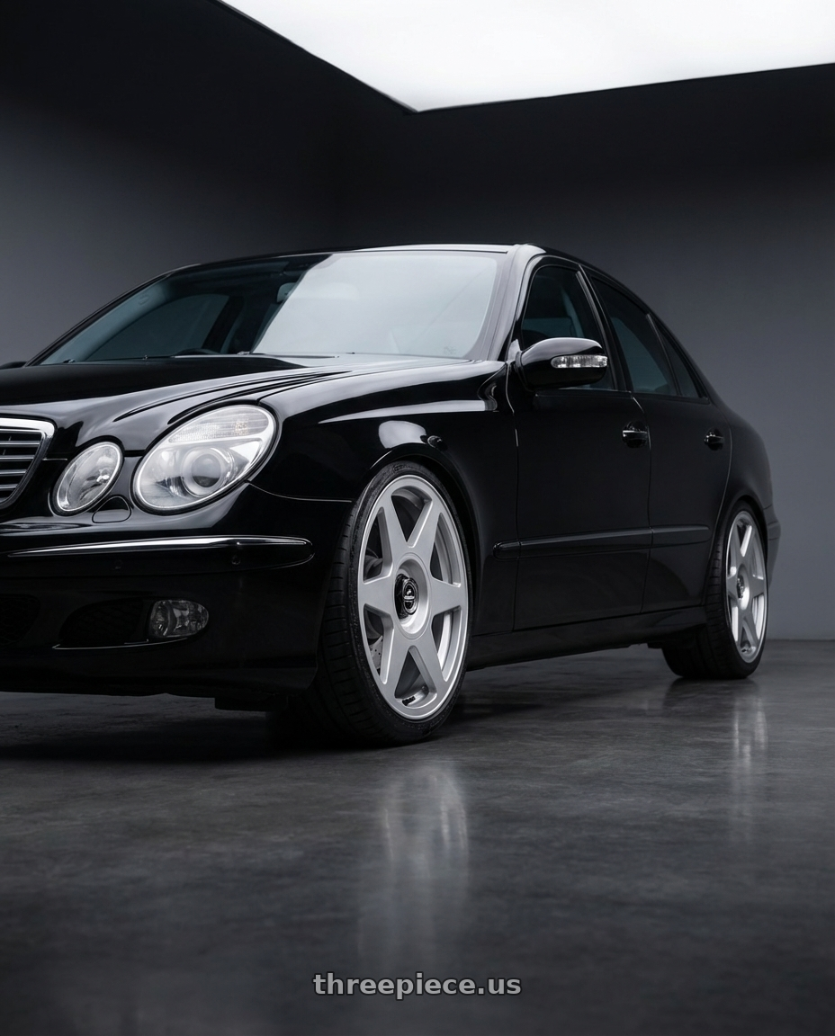 Mercedes E500 W211 2006 with fifteen52 TARMAC EVO 5x100 / 5x114.3 18x8.5 +35 SPEED SILVER (GLOSS SILVER) wheels