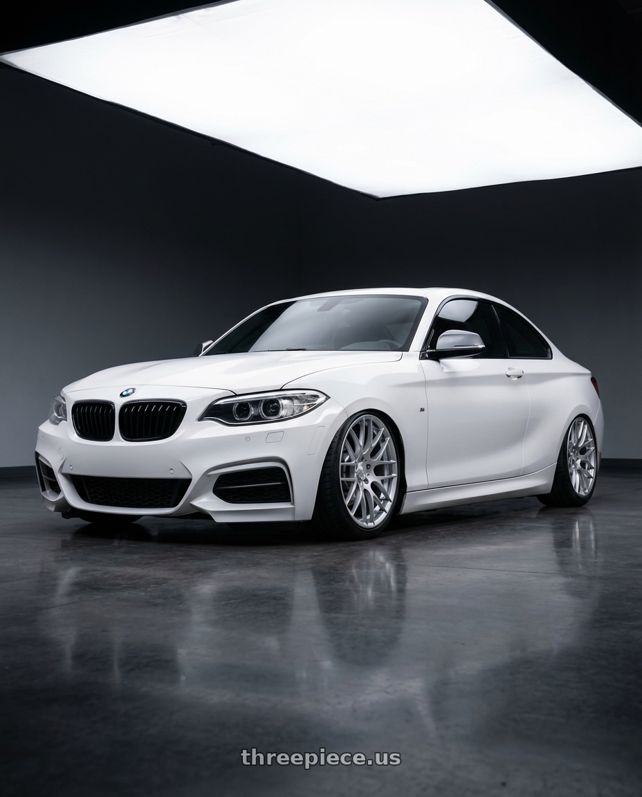 2018 BMW 2 Series F22 with Avant Garde Wheels M359 5X120 19x9 +35 Hyper Silver wheels