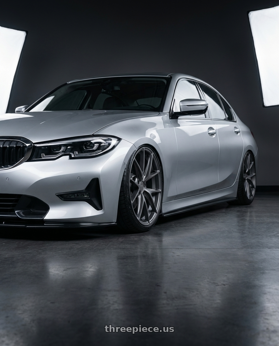 2023 BMW 3 Series G20 with Niche 1PC M116 MISANO 5X112 19X8.5 +34 MATTE GUN METAL wheels